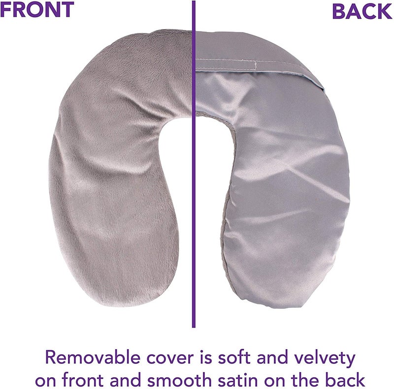 Carex Lavender Neck Wrap Microwavable for Stress Relief - Weighted Microwavable Heating Pad for Neck and Shoulders, Lavender Heating Pad Microwavable - Image 4